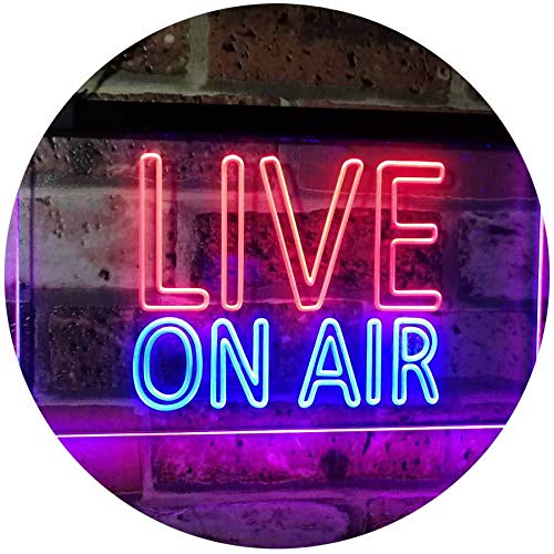 Live On Air Recording Studio LED Neon Light Sign - Way Up Gifts