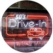 Movie Theater 50s Drive In LED Light Sign - LED Gift Works