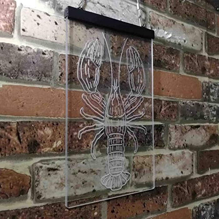 Lobster Seafood Restaurant LED Light Sign - Way Up Gifts