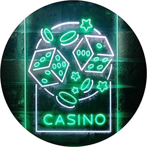 Casino Dice Game Man Cave LED Light Sign - Way Up Gifts