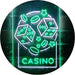Casino Dice Game Man Cave LED Light Sign - Way Up Gifts