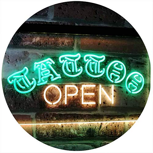 Tattoo Open LED Light Sign - LED Gift Works