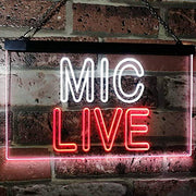 On Air Mic Live LED Light Sign - LED Gift Works