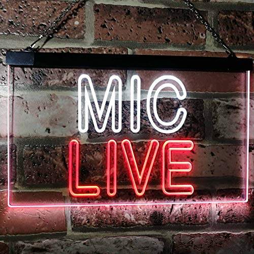 On Air Mic Live LED Light Sign - LED Gift Works