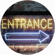 Entrance Right Arrow LED Light Sign - LED Gift Works