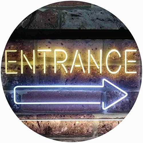 Entrance Right Arrow LED Light Sign - LED Gift Works