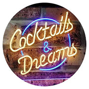 Cocktails & Dreams LED Light Sign - LED Gift Works