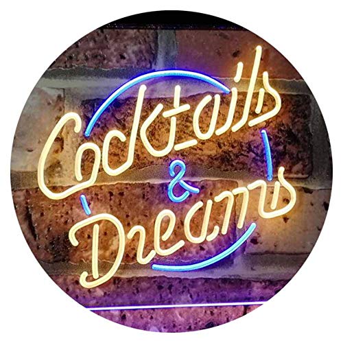 Cocktails & Dreams LED Light Sign - LED Gift Works