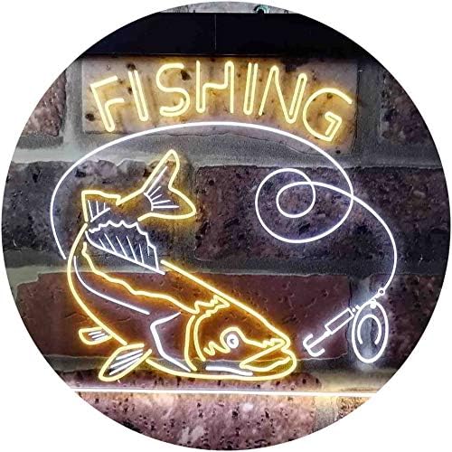 Fishing Camp Cabin LED Light Sign - Way Up Gifts