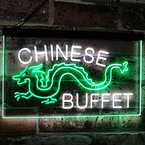 Dragon Chinese Buffet Restaurant LED Light Sign - Way Up Gifts