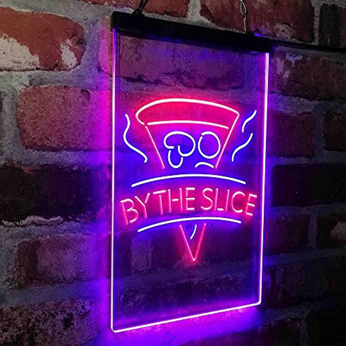 Pizza by The Slice LED Light Sign - Way Up Gifts