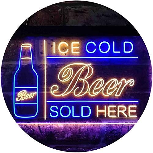Ice Cold Beer Sold Here LED Light Sign - LED Gift Works