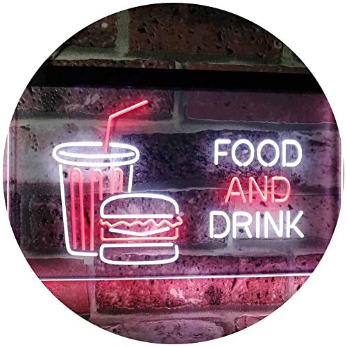 Soda Burgers Food and Drink LED Light Sign - LED Gift Works
