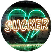 Love Broken Heart Sucker LED Light Sign - LED Gift Works