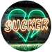 Love Broken Heart Sucker LED Light Sign - Way Up Gifts