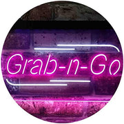 Grab n Go Food Take Away LED Light Sign - LED Gift Works