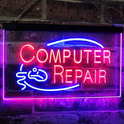 Computer Repair LED Light Sign - LED Gift Works