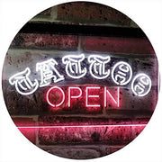 Tattoo Open LED Light Sign - LED Gift Works