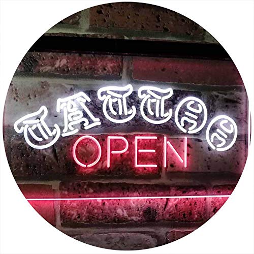 Tattoo Open LED Light Sign - LED Gift Works