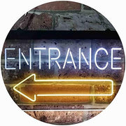 Entrance Left Arrow LED Light Sign - LED Gift Works