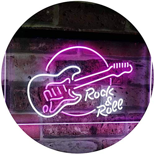 Guitar Rock & Roll Band Music LED Light Sign - Way Up Gifts