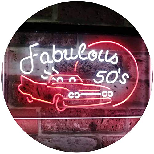 Fabulous 50s LED Light Sign - Way Up Gifts