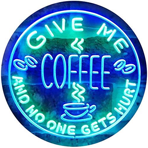 Give Me Coffee LED Light Sign - LED Gift Works