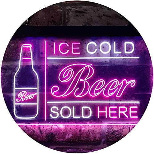 Ice Cold Beer Sold Here LED Light Sign - Way Up Gifts