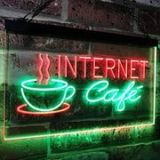 Coffee Wi-Fi Internet Cafe LED Light Sign - LED Gift Works