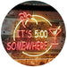 Cocktails It's Five O'Clock Somewhere LED Light Sign - Way Up Gifts