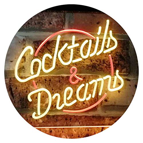 Cocktails & Dreams LED Light Sign - LED Gift Works