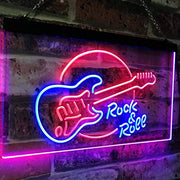 Guitar Rock & Roll Band Music LED Light Sign - LED Gift Works