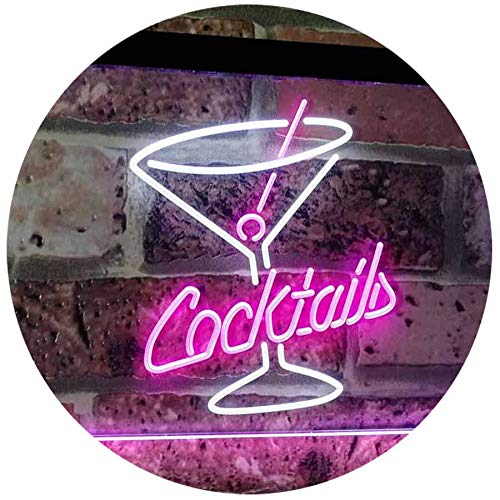 Cocktails LED Light Sign - LED Gift Works