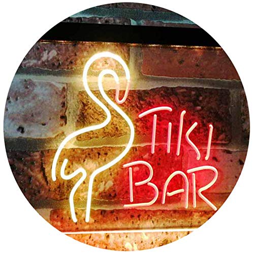 Flamingo Tiki Bar LED Light Sign - LED Gift Works