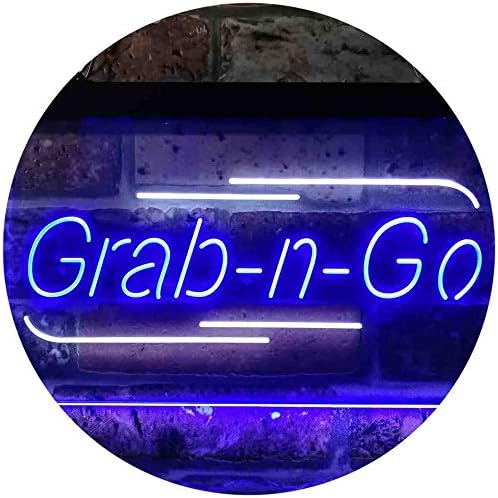 Grab n Go Food Take Away LED Light Sign - LED Gift Works