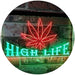Marijuana Weed Leaf High Life LED Light Sign - Way Up Gifts