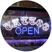 Tattoo Open LED Light Sign - LED Gift Works