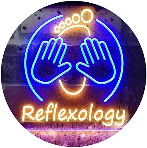 Foot Reflexology Massage LED Light Sign - LED Gift Works