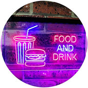 Soda Burgers Food and Drink LED Light Sign - LED Gift Works