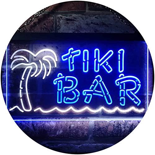 Tiki Bar Palm Tree LED Light Sign - LED Gift Works