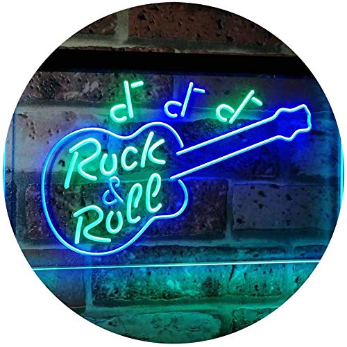 Guitar Music Rock & Roll LED Light Sign - Way Up Gifts