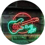 Guitar Rock & Roll Band Music LED Light Sign - LED Gift Works