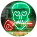 Skull with Rose LED Light Sign - Way Up Gifts