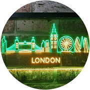 London City Skyline LED Light Sign - LED Gift Works