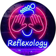 Foot Reflexology Massage LED Light Sign - LED Gift Works