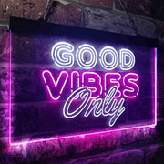 Good Vibes Only Party Room LED Light Sign - LED Gift Works
