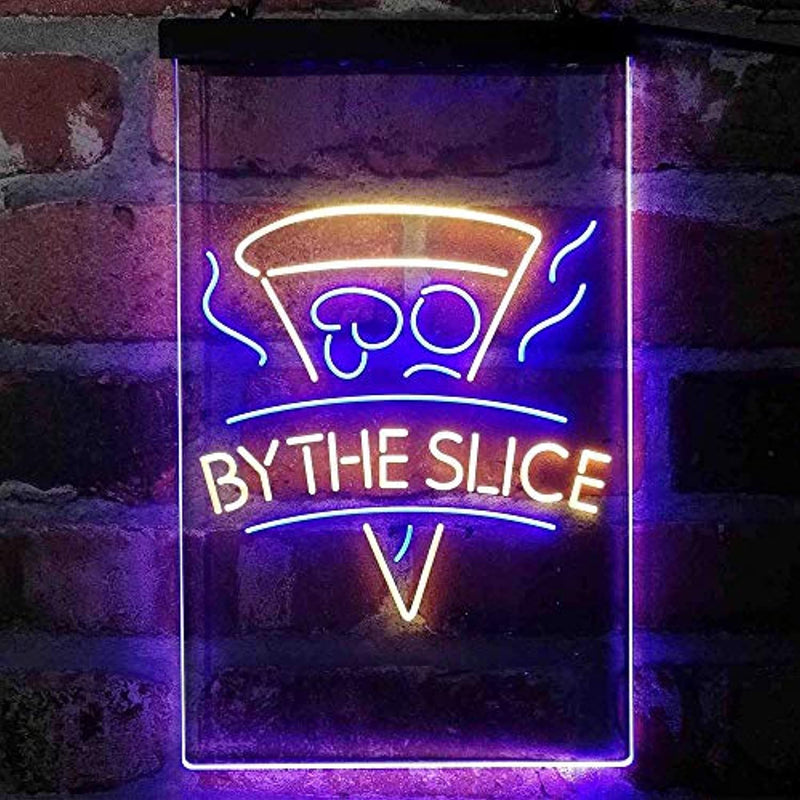 Pizza by The Slice LED Light Sign - LED Gift Works