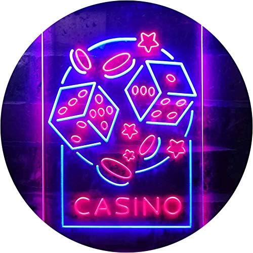 Casino Dice Game Man Cave LED Light Sign - Way Up Gifts