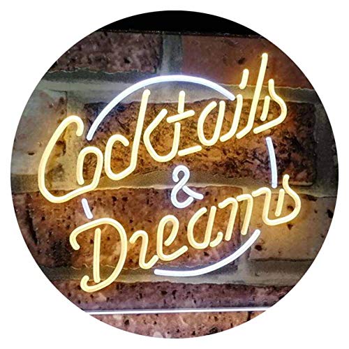 Cocktails & Dreams LED Light Sign - LED Gift Works