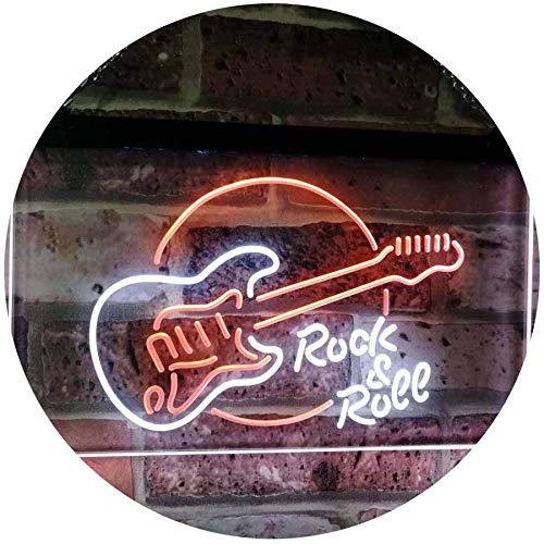 Guitar Rock & Roll Band Music LED Light Sign - LED Gift Works